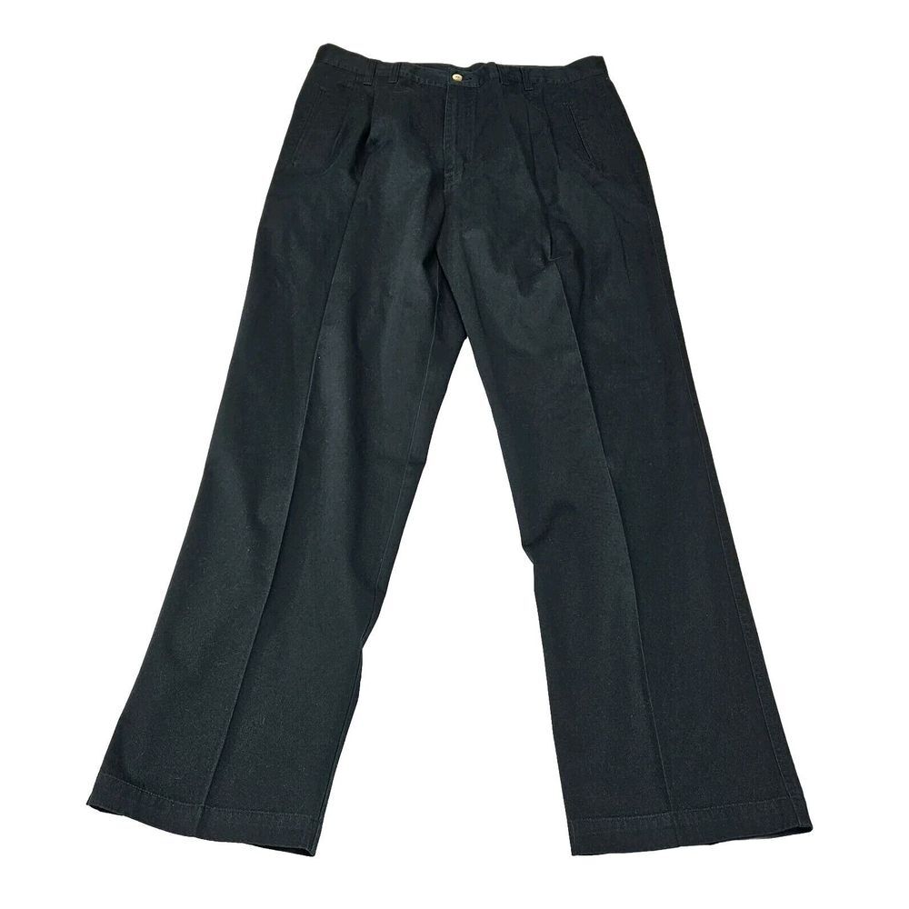 Greg Norman Collection Mens Golf Pants Size 38x32‎ Actual 37x32 Pleated Green